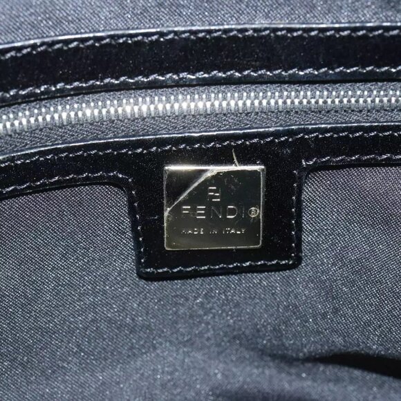 FENDI Zucca Canvas Hand Bag Black - Picture 7 of 16